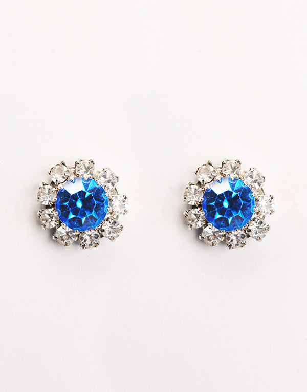 Deep Blue Swarovski Studs